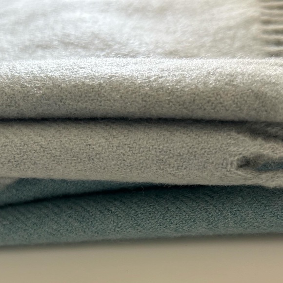 NWT Cashmere woven knit oversized scarf wrap - made in Italy 80” x 27” - Picture 3 of 10